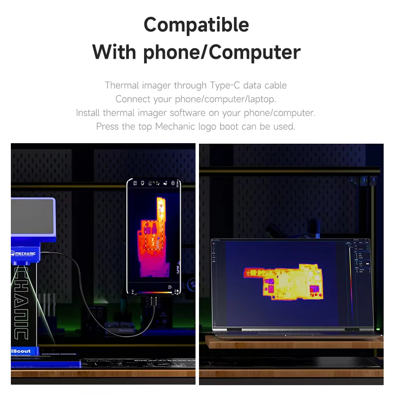 Mechanic iScout 3D Thermal Ima - đánh giá và giá Thermal Imaging Camera 256X192