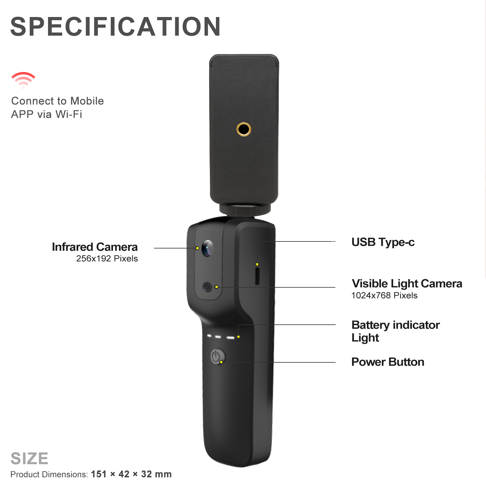 Portable wireless thermal imag - đánh giá và giá Thermal Imaging Camera 256X192
