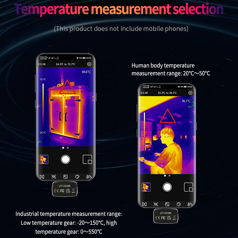 UNI-T Thermal Imager For Mobil - đánh giá và giá Thermal Imaging Camera 256X192