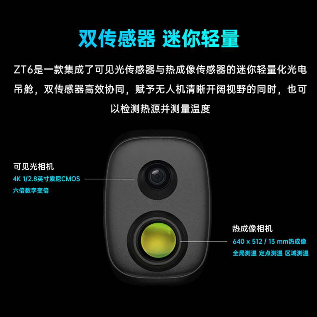 Drone mini dual light pod ther - đánh giá và giá Thermal Imager Drone Gimbal