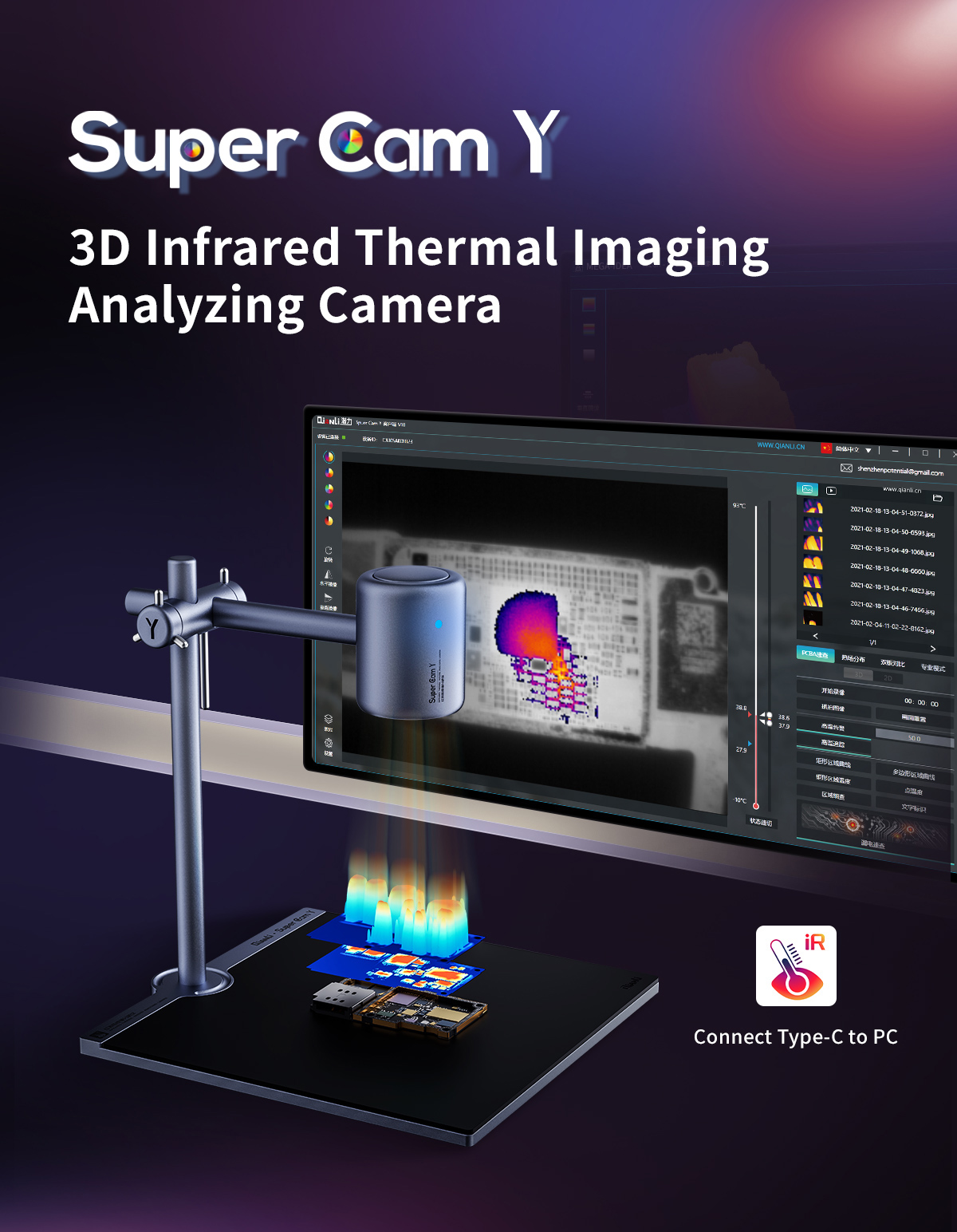 QIANLI Super Cam Y Pro 3D Ther - đánh giá và giá Thermal Imager Pcb Repair