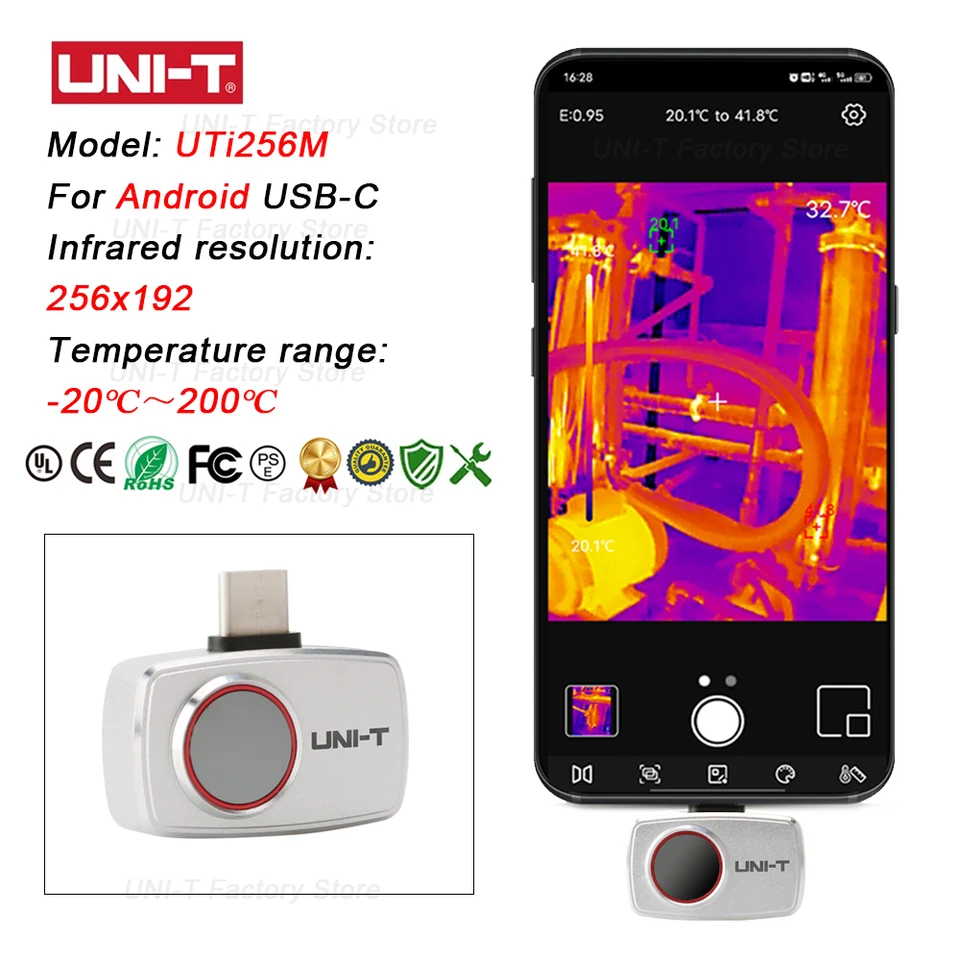UNI-T Infrared Thermal Imaging - đánh giá và giá Thermal Imaging Camera 256X192