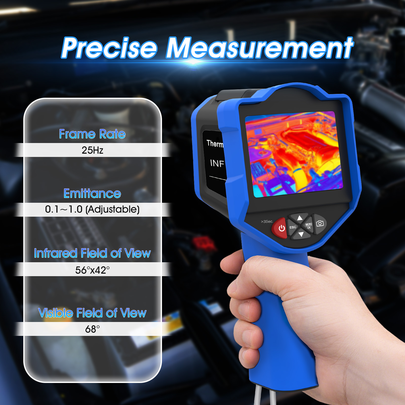 HoldPeak Thermal Imaging Camer - đánh giá và giá Thermal Imaging Camera 256X192